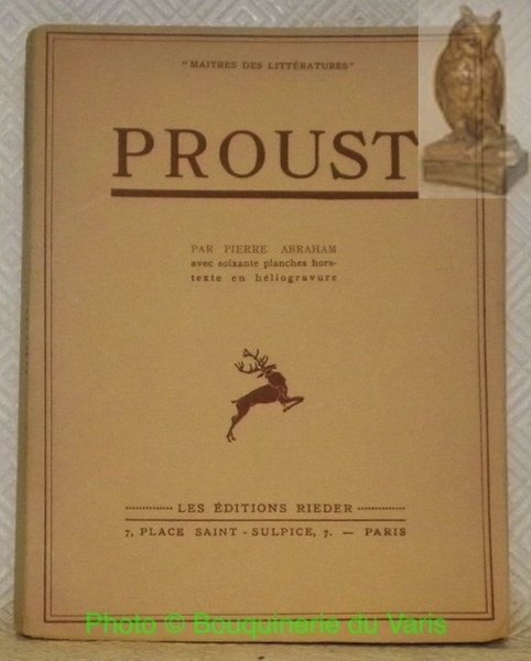 Proust. Recherche sur la cération intelectuelle. Avec soixante planches hors-texte … | Immagine principale