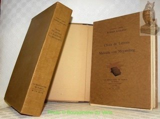 Premier cahier: Choix de Lettres à Malwida von Meysenburg. | Immagine principale