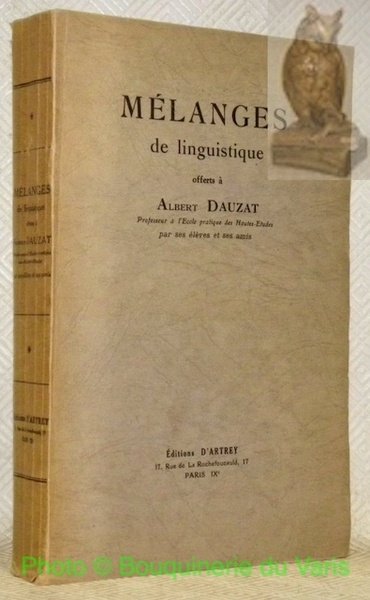 Mélanges de linguistique offerts à Albert Dauzat. | Immagine principale