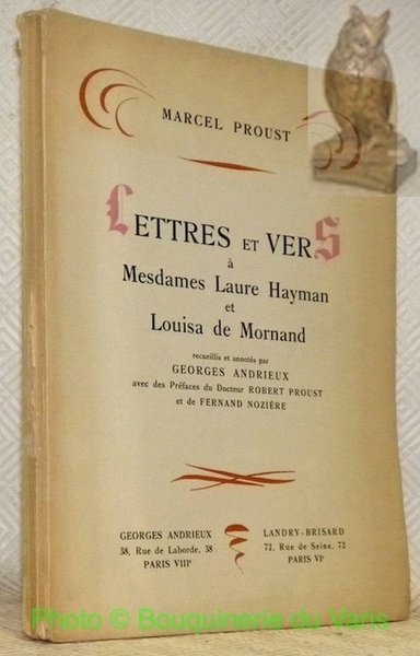 Lettres et vers à Mesdames Laure Hayman et Louisa de …