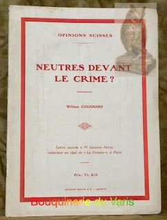 Neutres devant le crime ? Lettre ouverte à Monsieur Gustave …