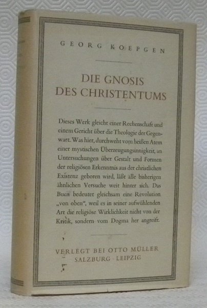 Die Gnosis des Christentums.