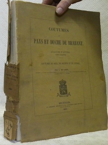 Coutumes du Pays et Duché de Brabant. Coutumes de la …