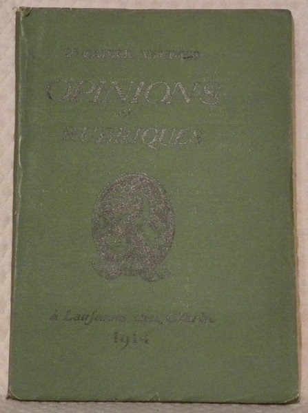 Opinions et rubriques. 2e Cahier Vaudois.