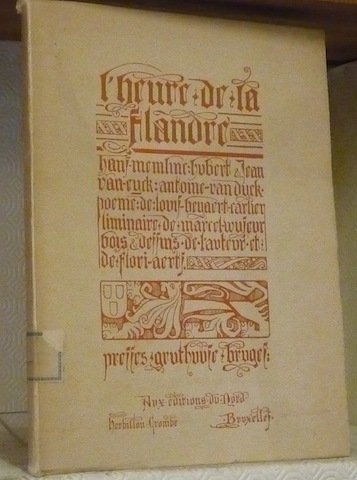 L’heure de la Flandre. Liminaire de Marcel Wyseur. Bois et …