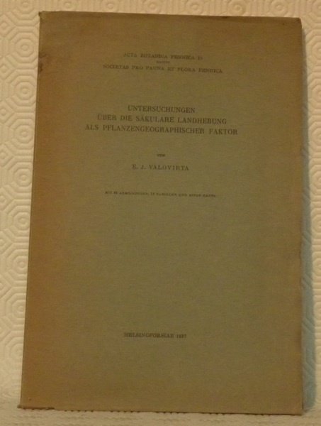 Untersuchungen über die Säkulare Landhebung als Pflanzengeographischer Faktor. Mit 61 … | Immagine principale
