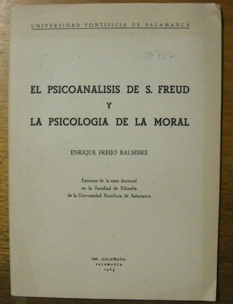 El psicoanalisis de S. Freund y la psicologia de la … | Immagine principale