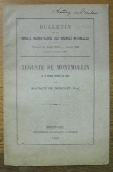 Auguste de Montmollin et le terrain crétacé du Jura. Bul. …