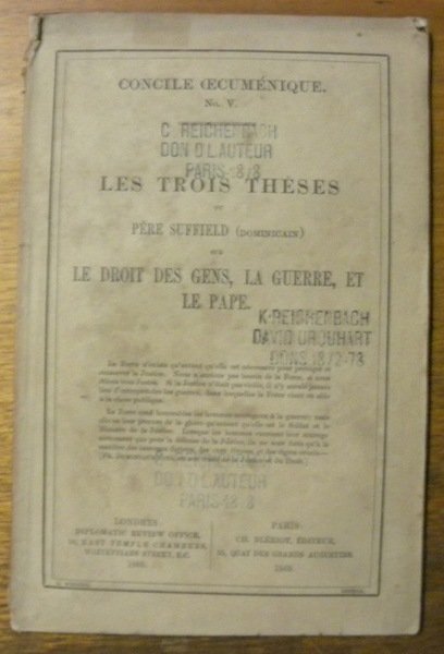 Les trois thèses du Père Suffield (dominicain) sur le droit …