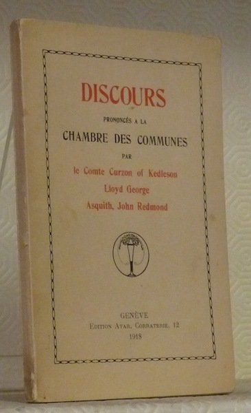 Discours prononcés à la Chambre des Communes par le Comte …