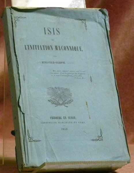 Isis ou l’initiation maçonique. | Immagine principale