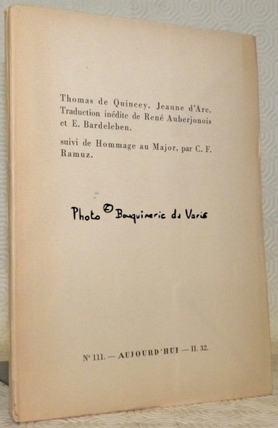 Jeanne d’Arc. Traduction inédite de René Auberjonois et E. Bardeleben. … | Immagine principale