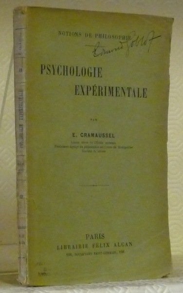 Psychologie expérimentale. Coll. “Notions de philosophie”. | Immagine principale