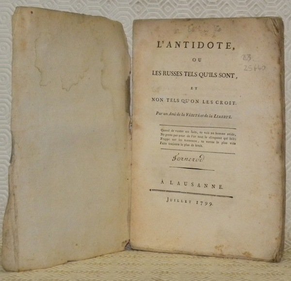 L’antidote, ou les russes tels qu’ils sont, et non tels … | Immagine principale