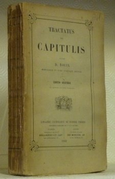 Tractatus de capitulis. Editio seconda.