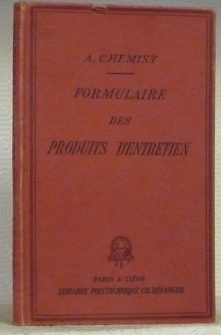 Formulaire des produits d’entretien et spécialités industrielles de produits chimiques, …
