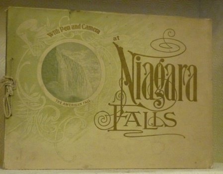 With pen and camera at Niagara Falls.