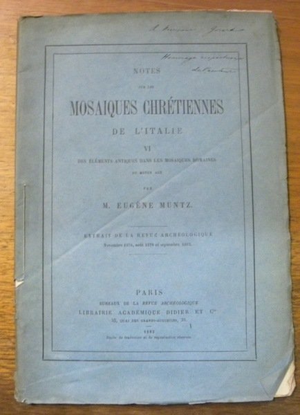 Notes sur les mosaïques chrétiennes de l’Italie. VI: Des éléments …