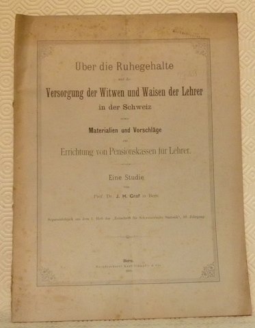 Über die Ruhegehalte und die Versorgung der Witwen und Waisen …