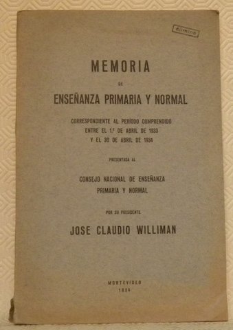 Memoria de ensenanza primario y normal. Correspondiente al periodo comprendido …