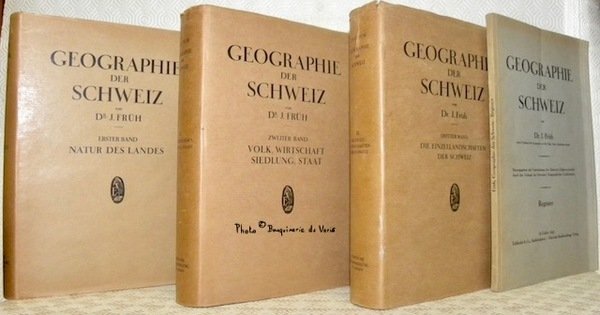 Geographie der Schweiz. 4 Bande. 1: Natur des Landes. Mit …