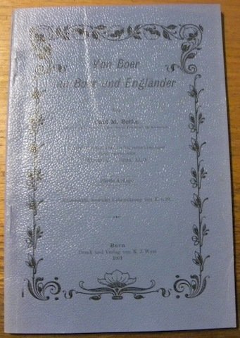 Von Boer an Boer und Engländer. 5. Auflage.