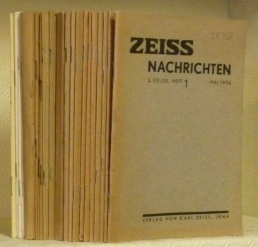 ZEISS NACHRICHTEN. 2. Folge, 10 Hefte (Mai 1936-April 1939). 3. …