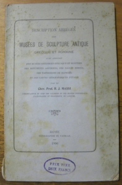 Description abrégée des musées de sculpture antique grecque et romaine …