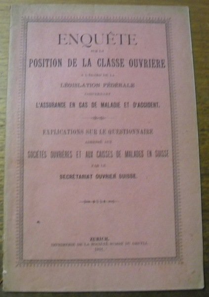 Enquête sur la position de la classe ouvrière à l’égard …