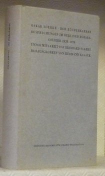 Der Bücherkarren. Besprechungen im berliner Börsen-Courier 1920-1928. Unter Mitarbeit von …