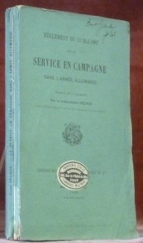 Règlement du 23 mai 1887 sur le service en campagne …