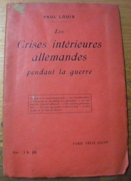 Les Crises intérieures allemandes pendant la guerre. | Immagine principale