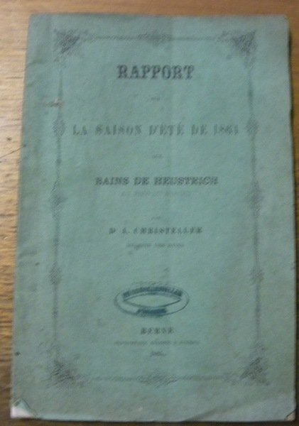 Rapport sur la saison d’été de 1864 aux bains de … | Immagine principale