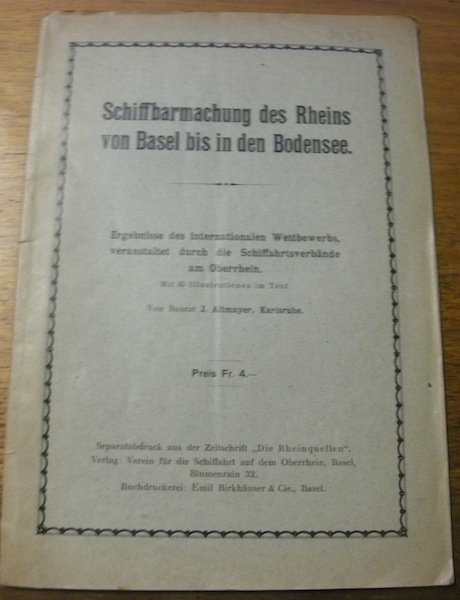 Schiffbarmachung des Rheins von Basel bis in den Bodensee. Mit … | Immagine principale