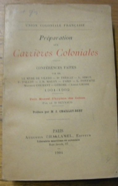 Union Coloniale Française. Préparation aux carrières coloniales. Conférences. Petit Manuel …