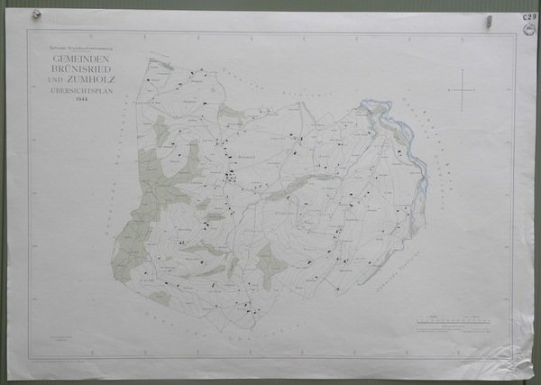 Commune de Romanens. Plan d’ensemble. Levé par E. Pochon. Carte …