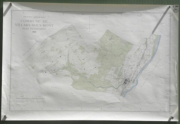 Commune de Villars-sous-Mont. Plan d’ensemble. Levé par Edwin Lips. Carte …