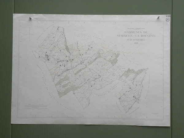 Commune de St-Martin - La Rougère. Plan d’ensemble. Levé par …