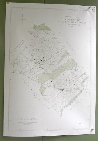 Commune de Mannens - Grandsivaz. Plan d’ensemble. Levé par Ed. …