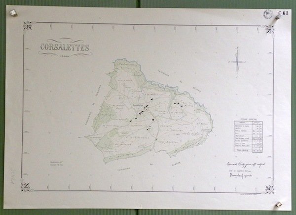 Commune de Corsalettes. Plan d’ensemble. Levé par H. Schmid. Carte …