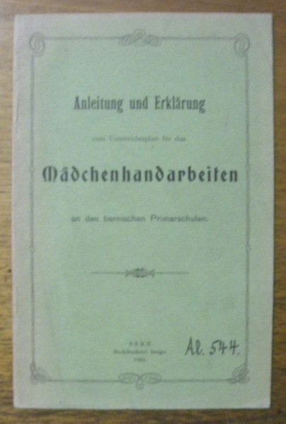 Anleitung und Erklärung zum Unterrichtsplan für das Mädchenhandarbeiten an den … | Immagine principale