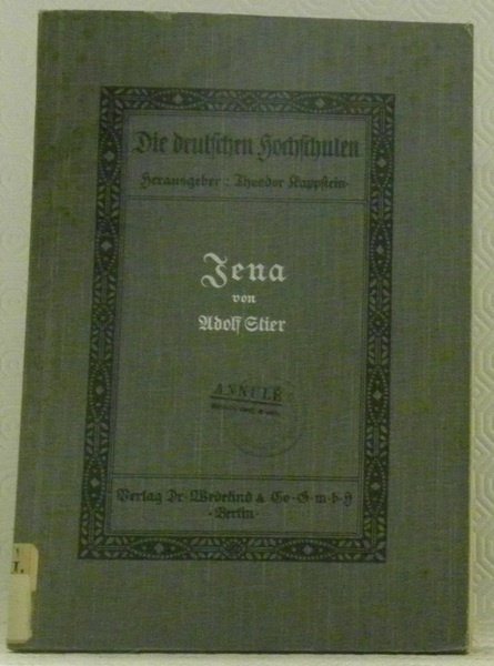 Jena. Die deutschen Hochschulen II. | Immagine principale
