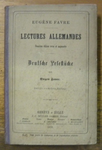 Lectures allemandes ou choix de versions à l’usage des gymnases … | Immagine principale