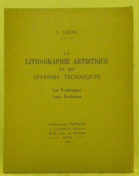 La lithographie artistique et ses diverses techniques. Les techniques. Leur … | Immagine principale