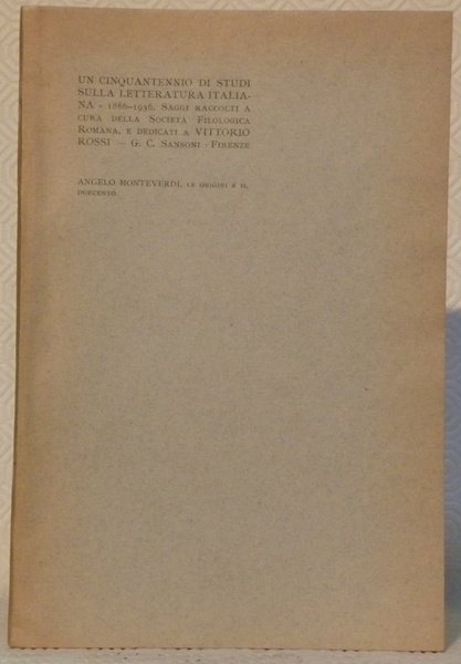 Le origini e il Duecento. Un cinquantennio di studi sulla … | Immagine principale