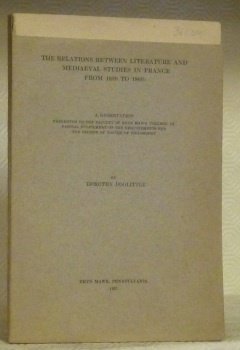The relations between literature and mediaeval studies in France from … | Immagine principale