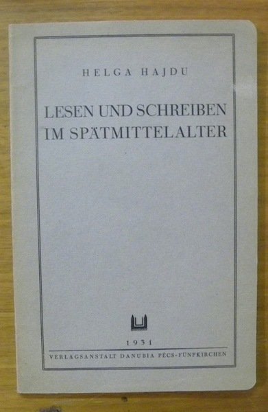 Lesen und Schreiben im Spätmittelalter. | Immagine principale