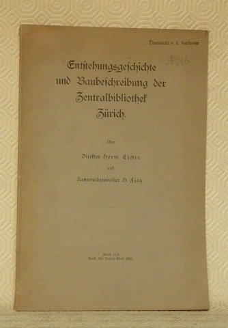 Entstehungeschichte und Baubeschreibung der Zentralbibliothek Zürich. | Immagine principale