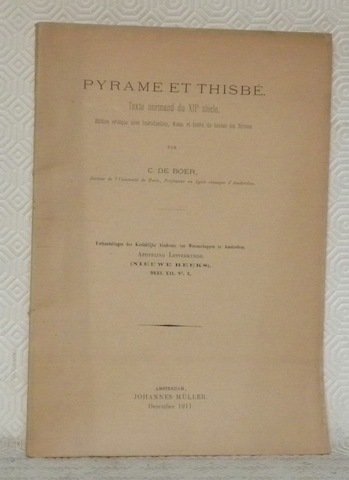 Pyrame et Thisbé. Texte normand du XIIe siècle. Edition critique … | Immagine principale