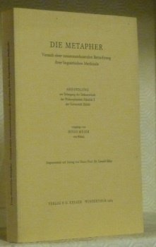 Die Metapher. Versuch einer zusammenfassenden Betrachtung ihrer linguistischen Merkmale. Diss. | Immagine principale